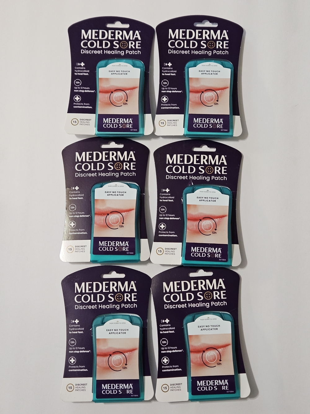 Lot Of 6 Mederma Cold Sore Discreet Healing Patches 15 Per Pack NIP Sealed